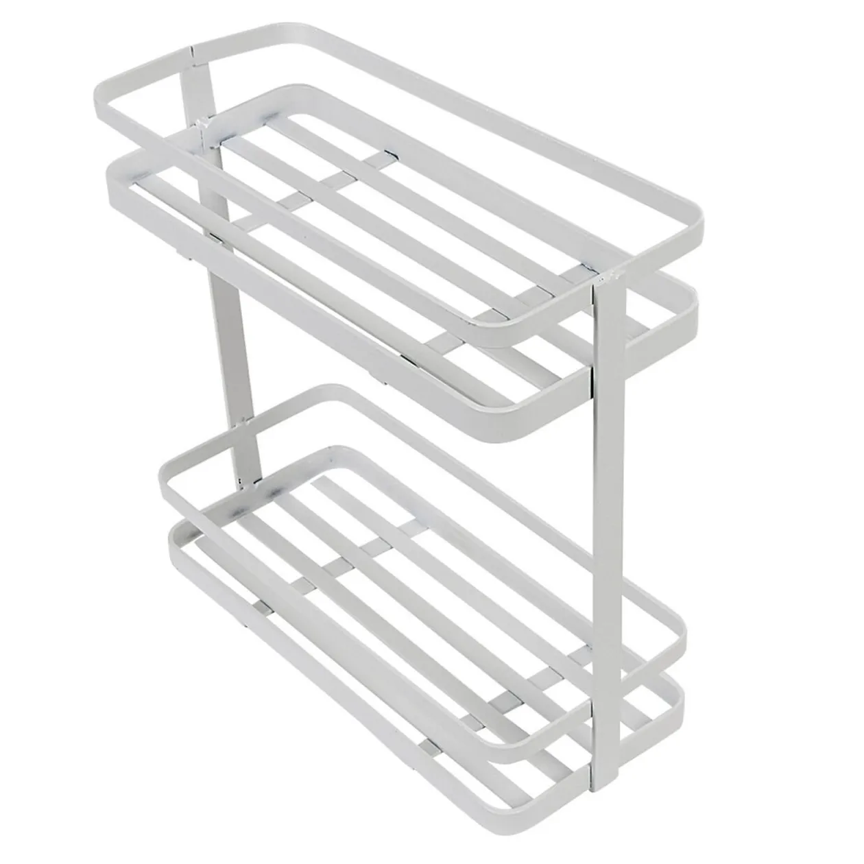 Étagère de cuisine design filaire métal blanc à poser