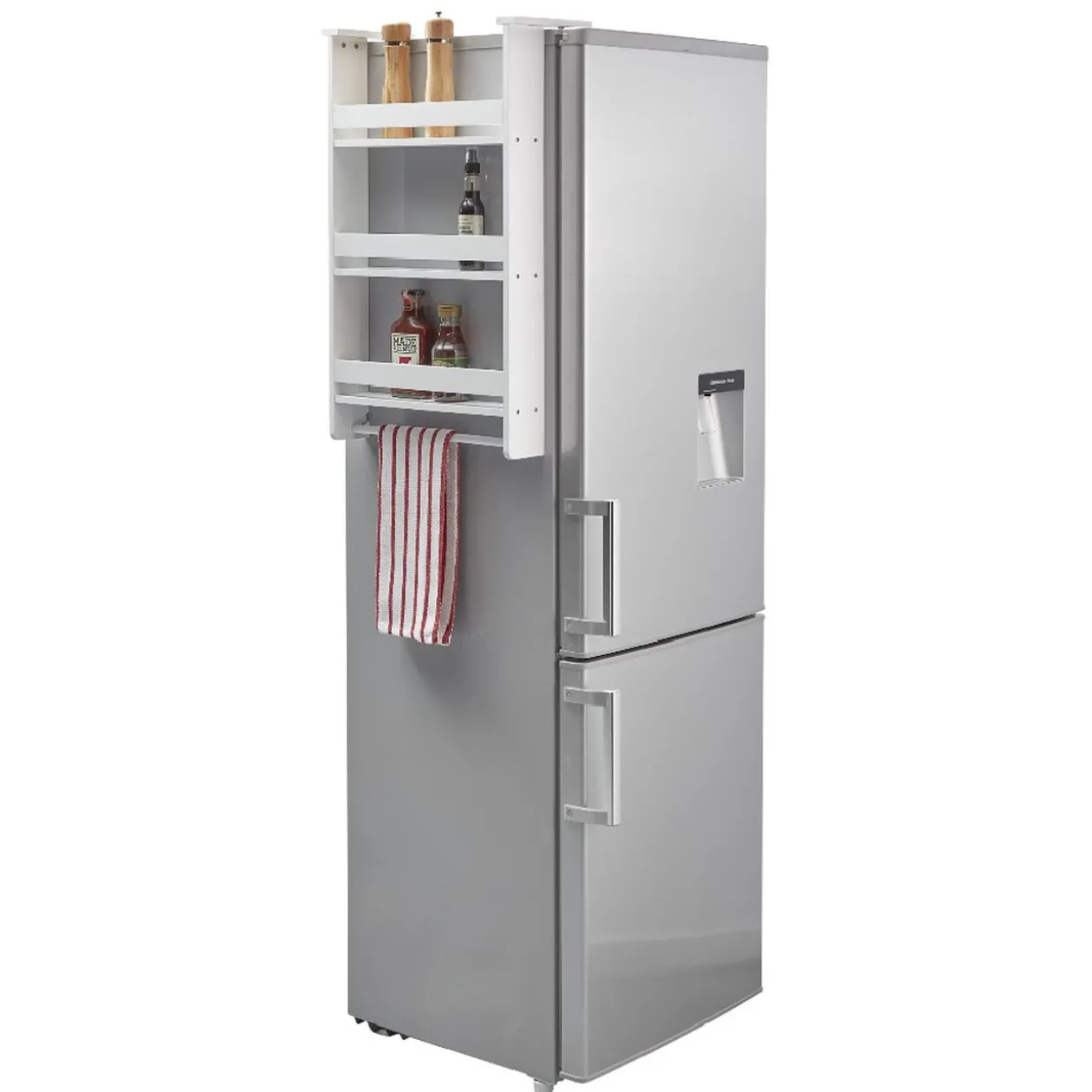 Étagère latérale à suspendre bois blanc