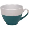 Tasse à café bicolore bleu et blanc