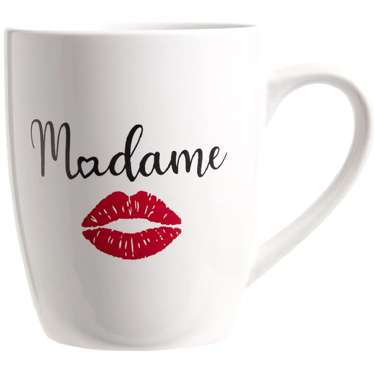 Tasse en céramique Monsieur ou Madame H12 cm