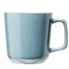 Tasse en grès carrée bleu avec anse Ø9,4xH10cm 420ml