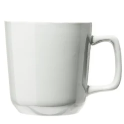 Tasse en grès carrée gris avec anse Ø9,4xH10cm 420ml
