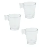 Tasse expresso verre transparent x3