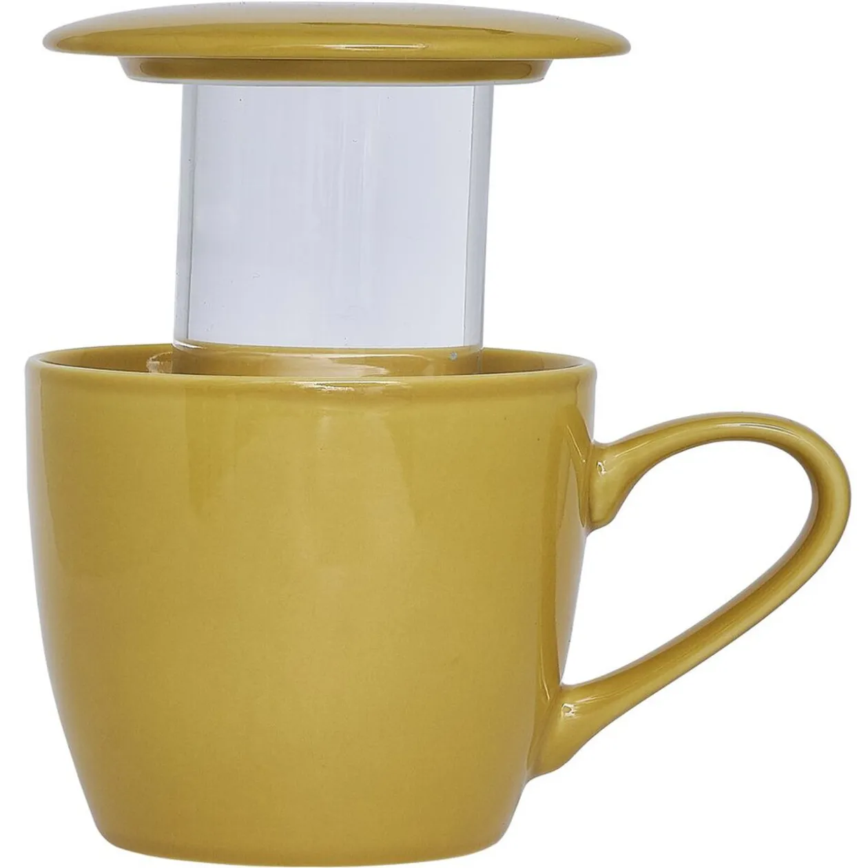 Tisanière avec couvercle et filtre amovible