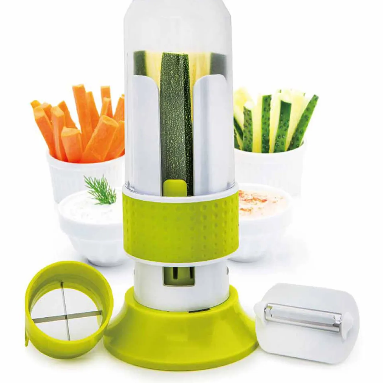 Tranche légume vertical Alcise vert et blanc