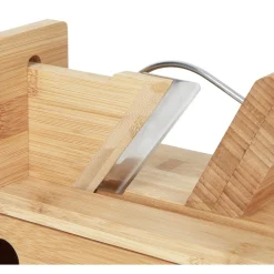 Trancheuse à saucisson avec tiroir et plateau ardoise