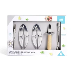Ustensile pour fruit de mer 11 pièces