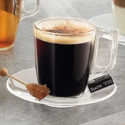 Verre à expresso transparent en verre trempé lisse Luminarc 9 cl