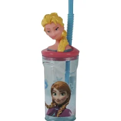 Verre à paille figurine La Reine des Neiges Elsa