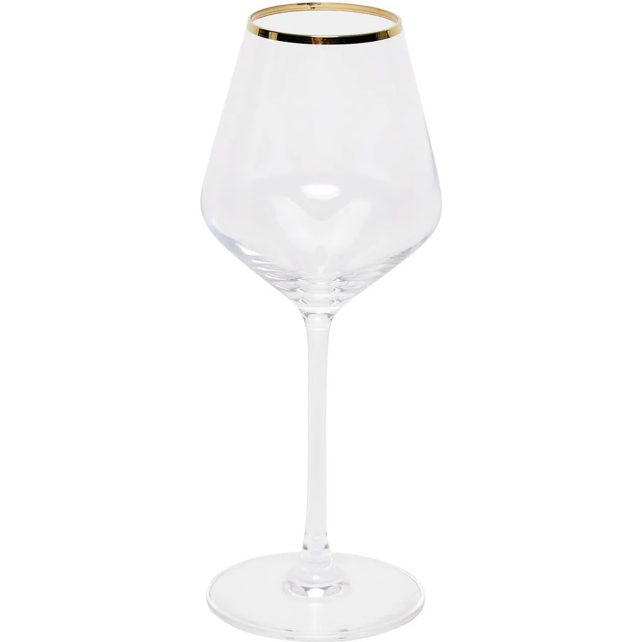 Verre à pied avec liseré doré 38 cl x4