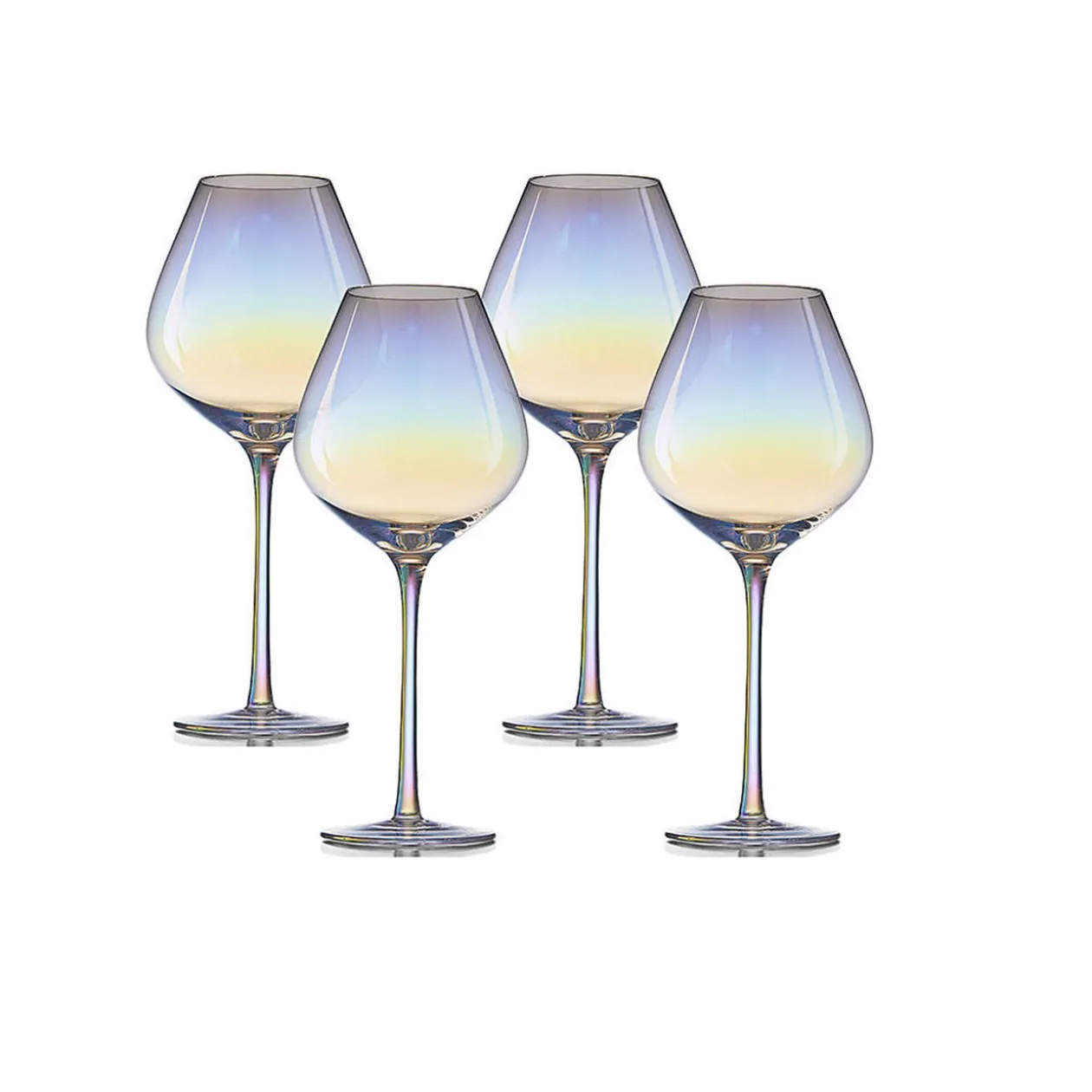 Verre à vin iridescent 58 cl x4