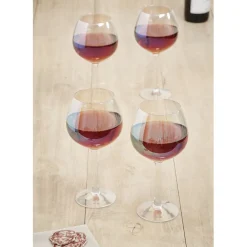 Verre à vin irisé x4