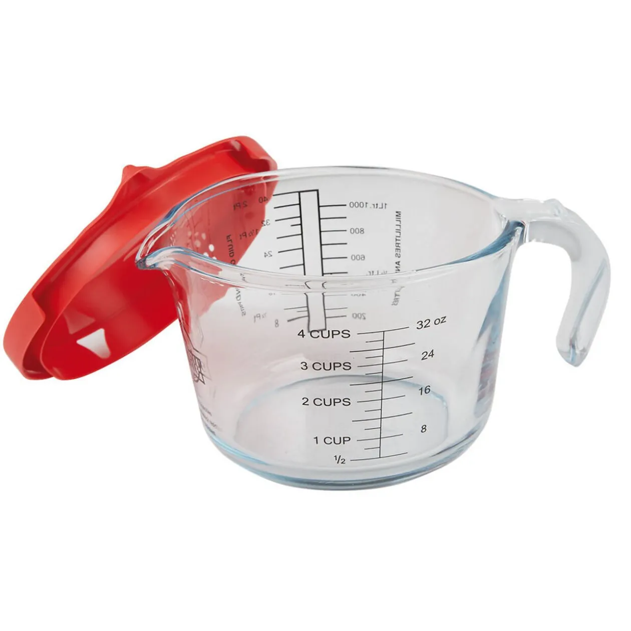 Verre doseur avec couvercle 1 L