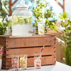 Verre haut citron Hello Summer x 6