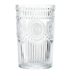 Verre haut motif baroque 350ml H17cm