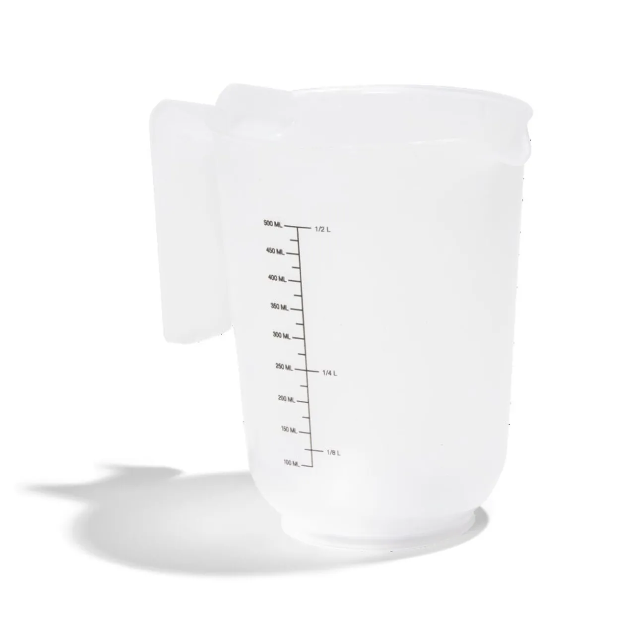 Verre mesureur 500ml plastique blanc transparent