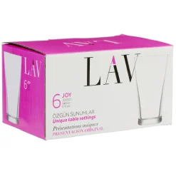 Verrine LAV en verre transparent 14 cl x6