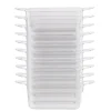 Verrine rectangulaire en plastique réutilisable x10