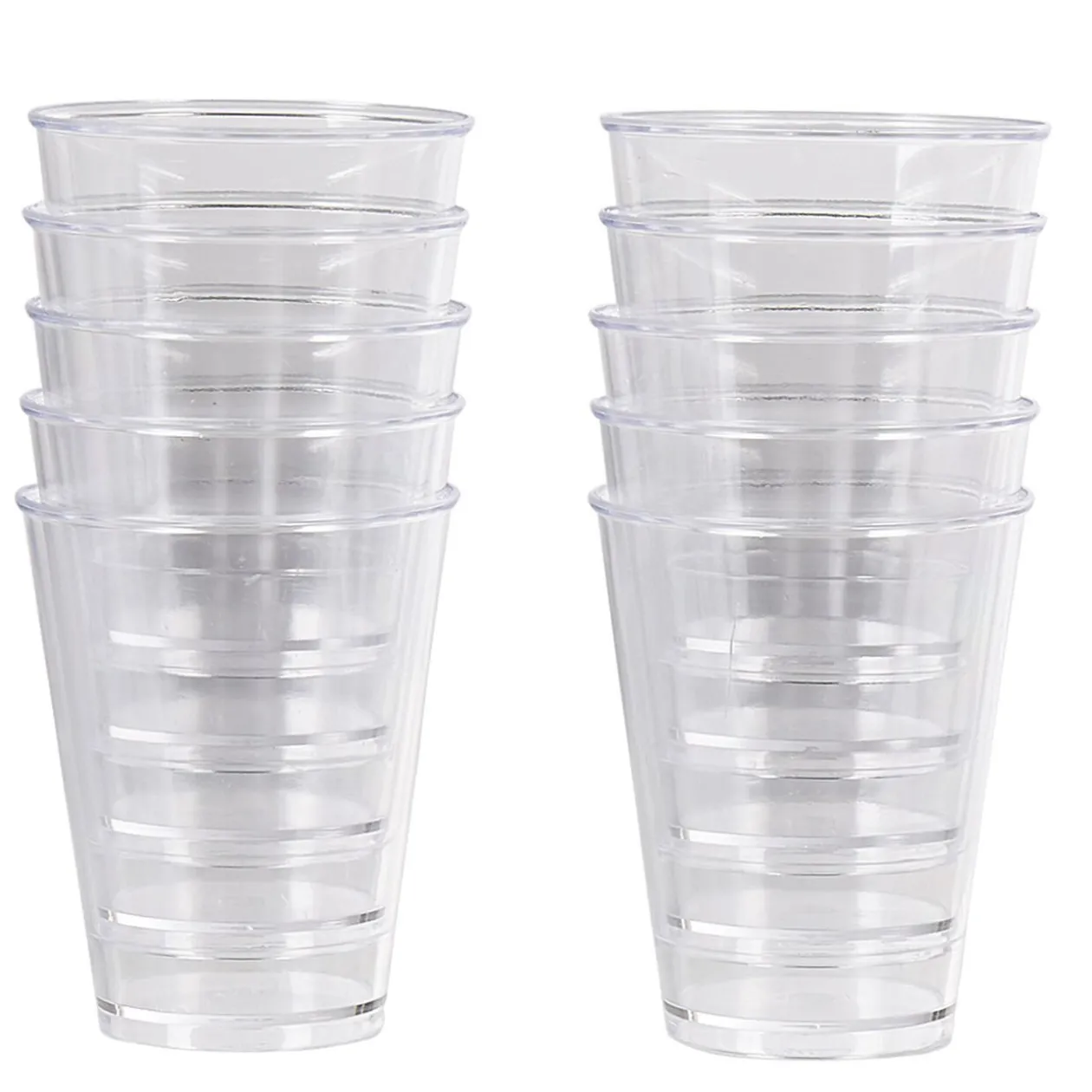 Verrine ronde haute en plastique réutilisable x10