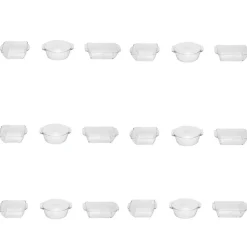 Verrine ronde rectangle et carré x 18