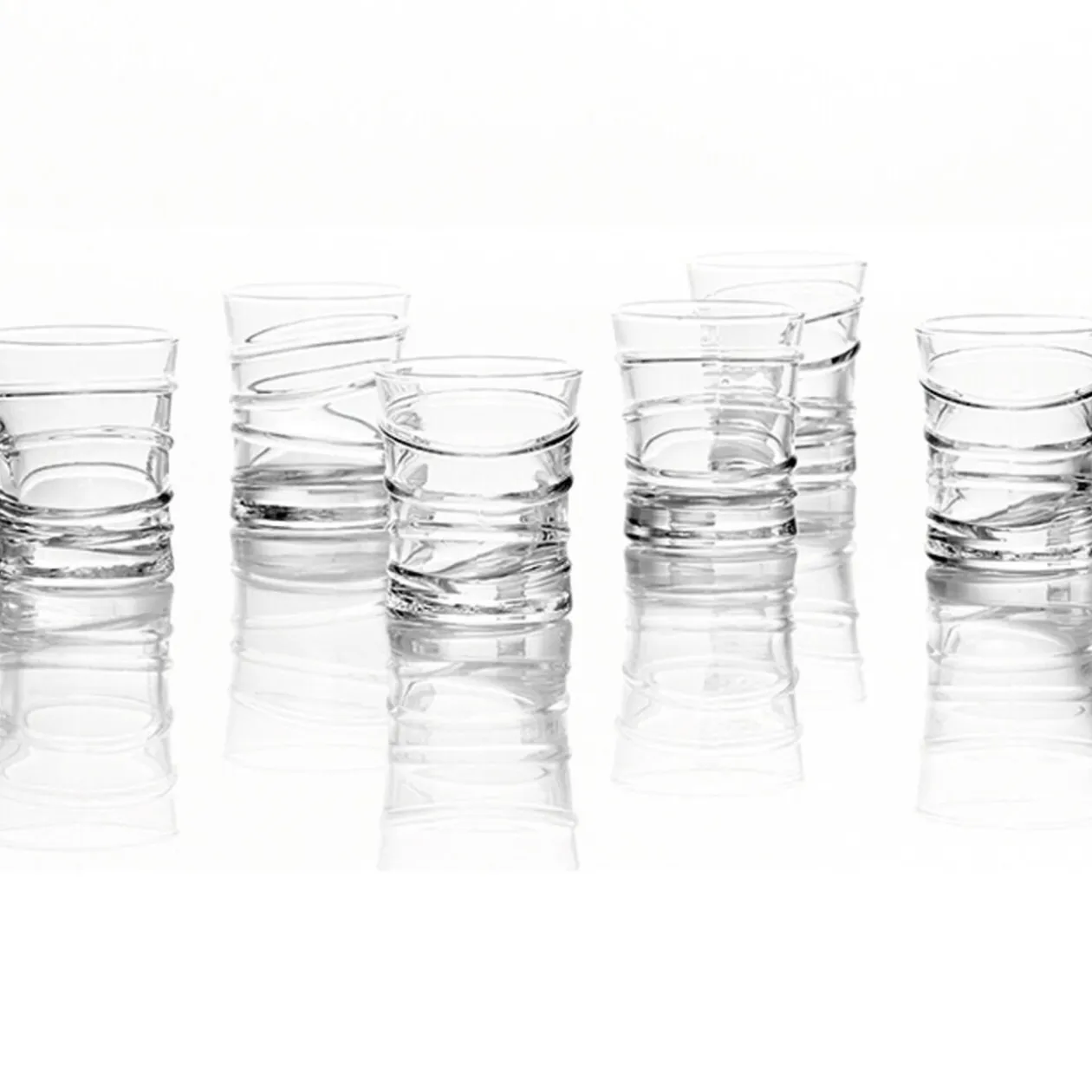 Verrine transparente motif anneau x6