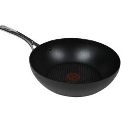 Wok Tefal Reserve Collection tous feux couvercle verre