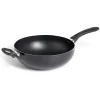 Wok tous feux sauf induction aluminium noir Ø28cm